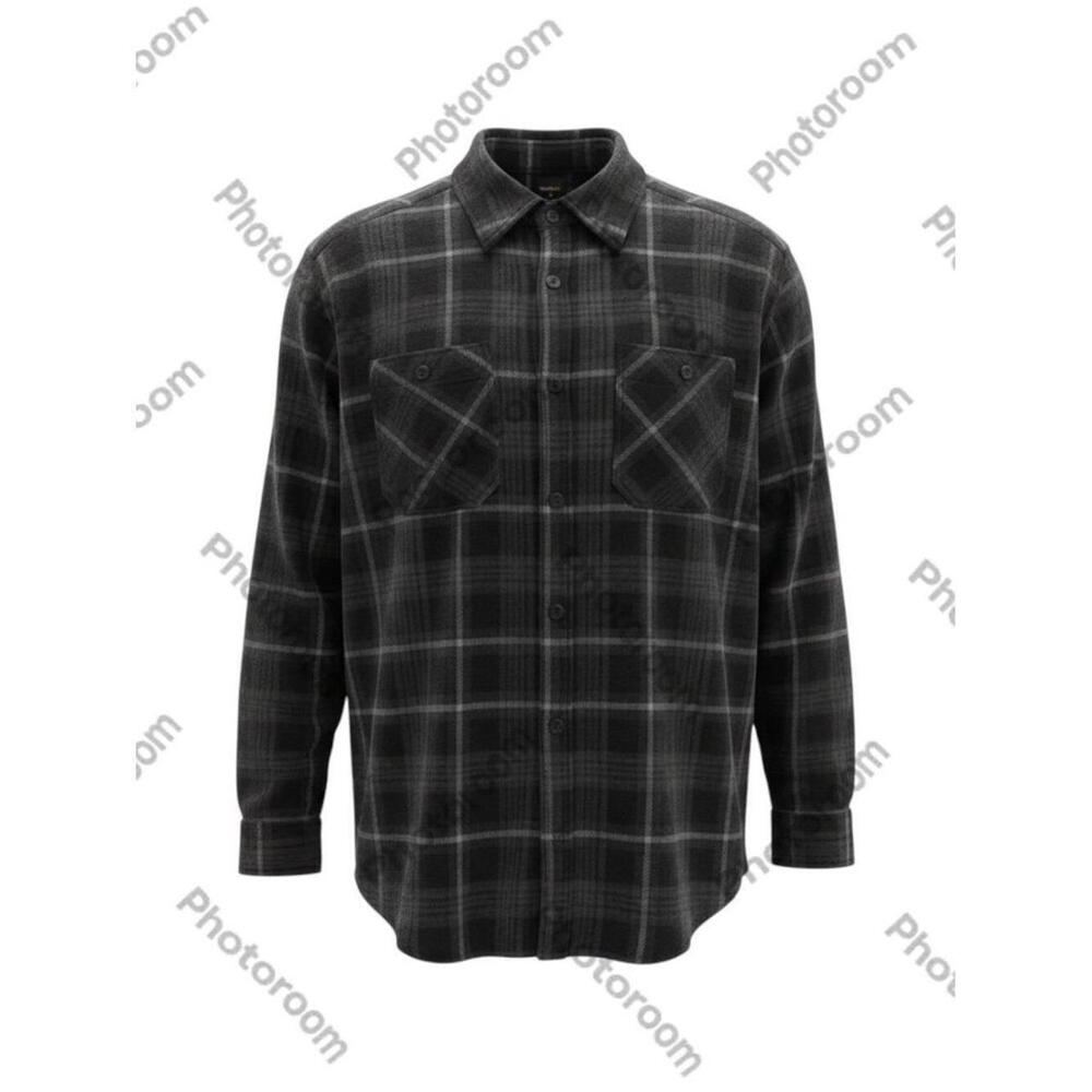 Brahma Plaid Flannel Shirt Men's XL Black